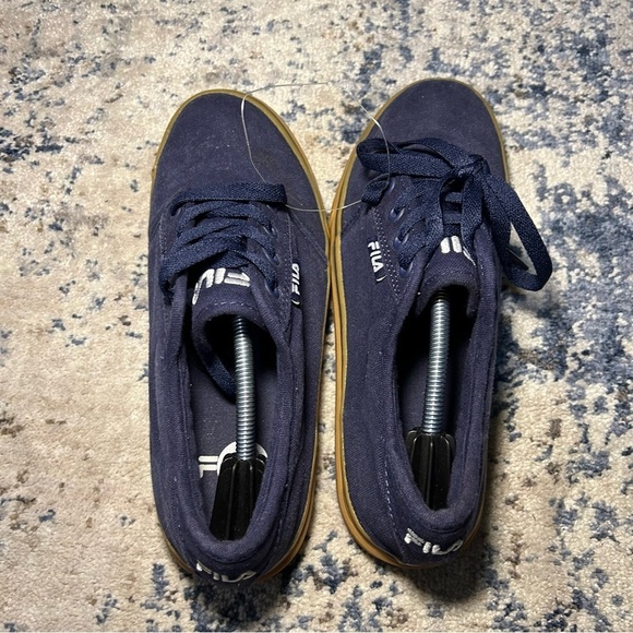 FILA Navy Blue Lace-Up Sneakers Size 8.5 - Picture 4 of 6